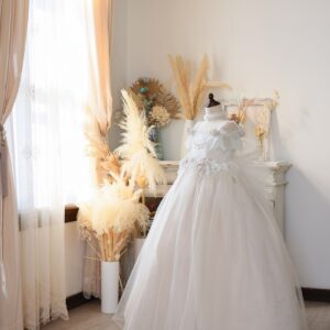 ロングドレスR-128　ホワイト