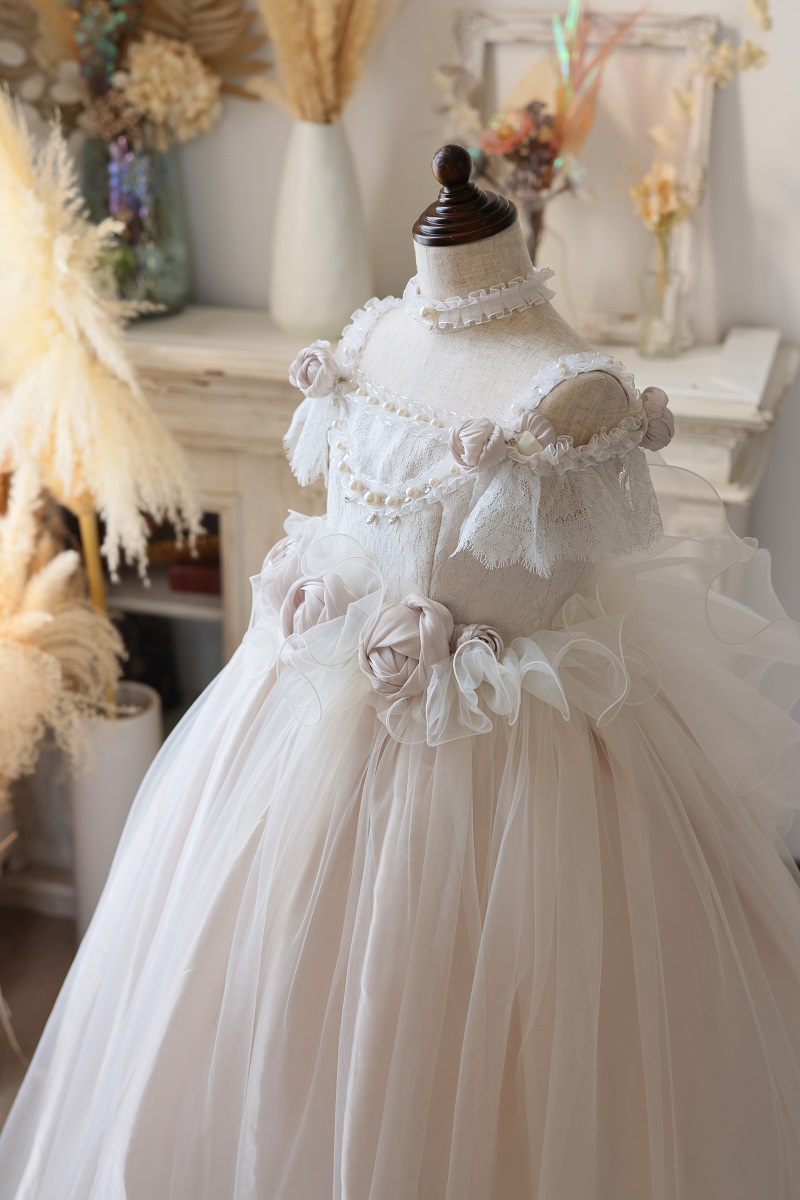 ロングドレスR-128 ホワイト - 画像 (4)