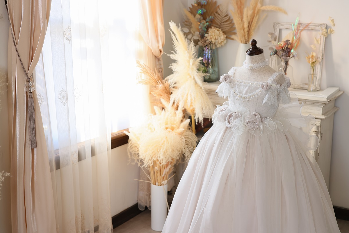 ロングドレスR-128 ホワイト - 画像 (11)