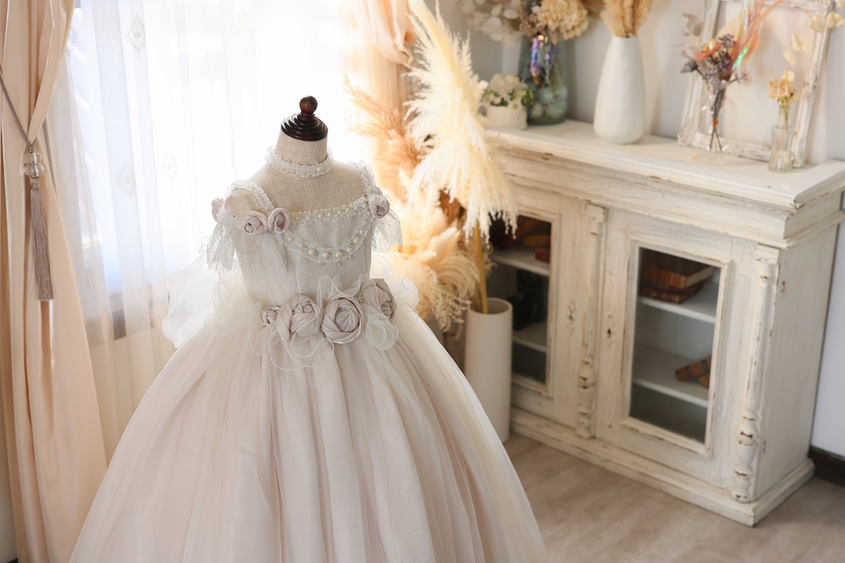 ロングドレスR-128 ホワイト - 画像 (7)