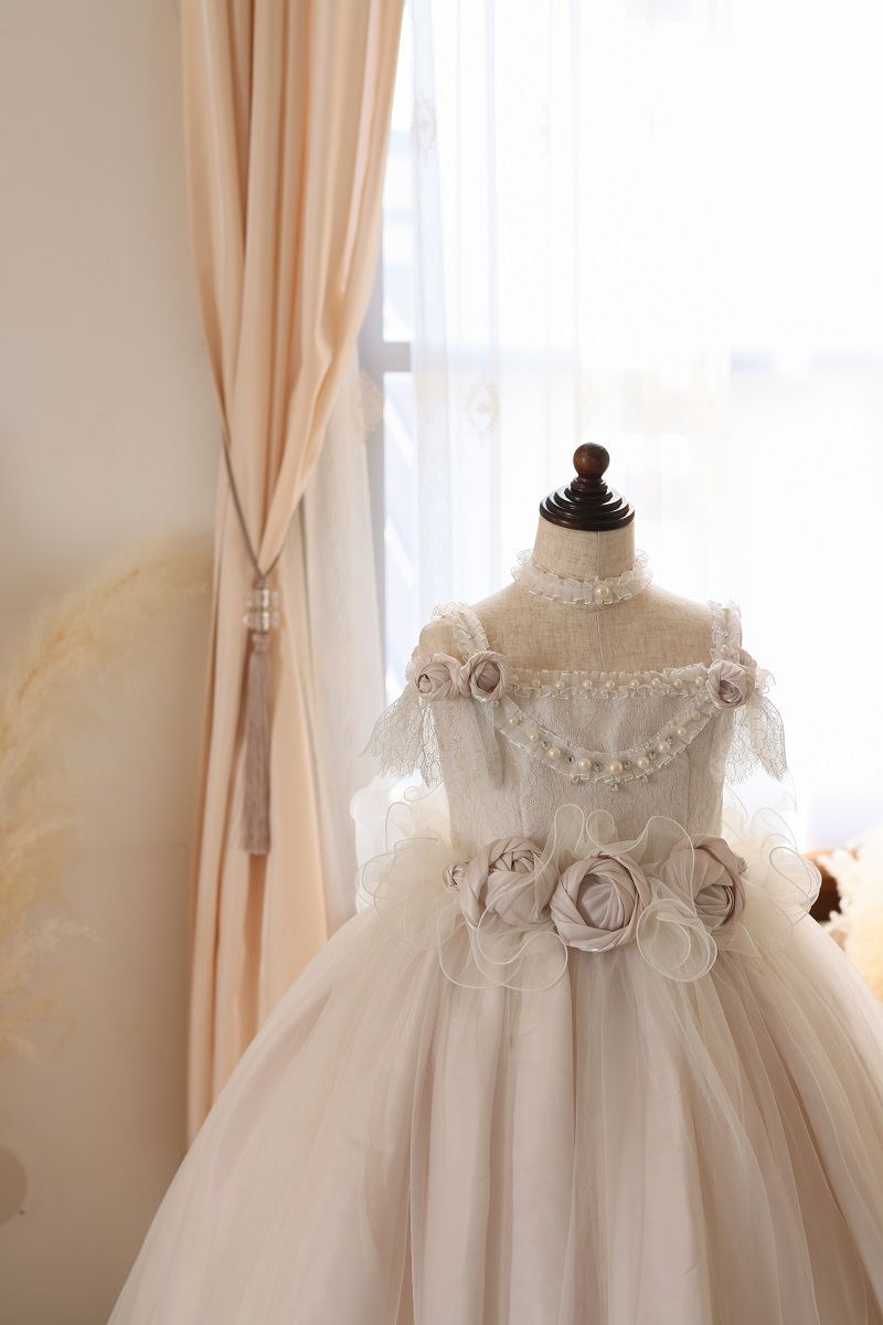 ロングドレスR-128 ホワイト - 画像 (5)