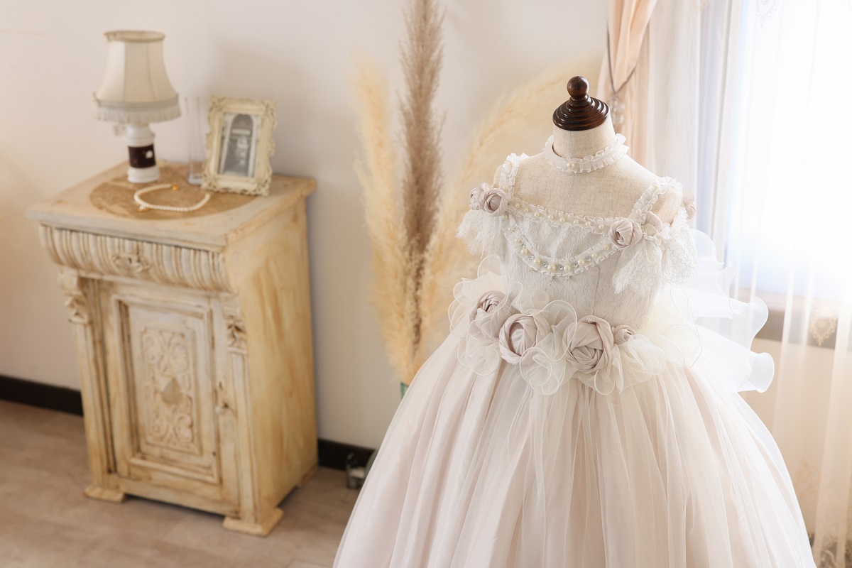 ロングドレスR-128 ホワイト - 画像 (9)