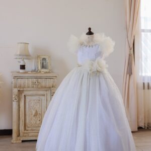 ロングドレスR-129　パープル