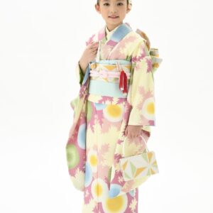 【現品限り】 花わらべ四つ身　「7歳　WK-4」