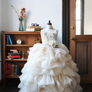 ロングドレスR-110　アイボリー