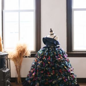 【現品120cm】ロングドレスR-109　マルチカラー