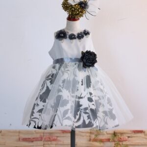 【現品100㎝】ショートドレスR-103 ホワイト