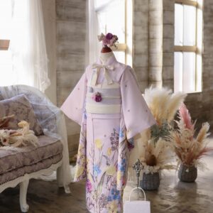 【現品】アンティークガーデン7歳きもの RC720-B 【ラベンダー】