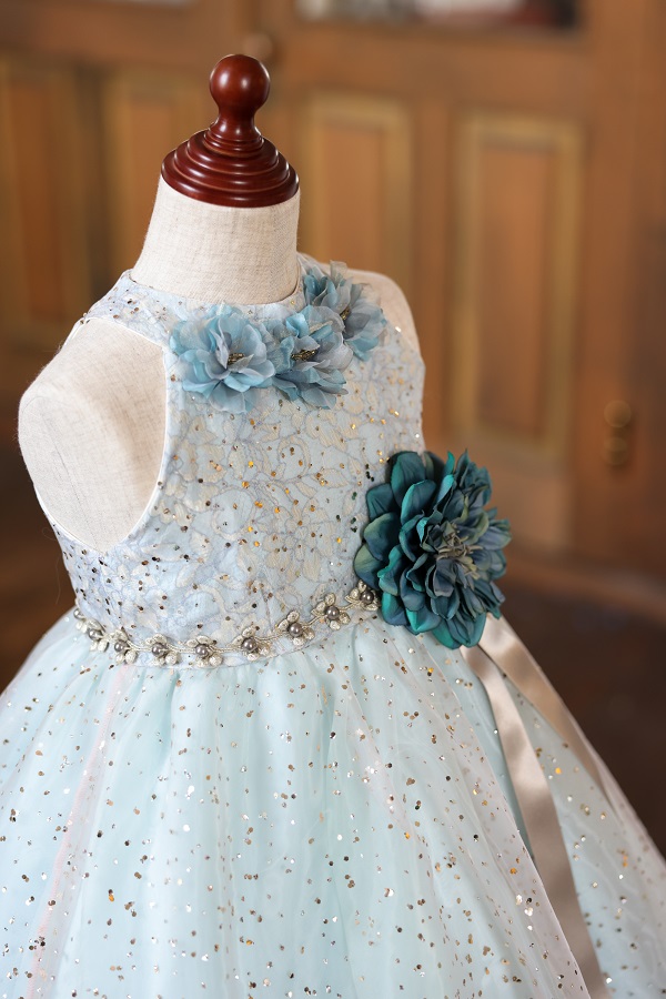 ロングドレスR-047　ブルー - 画像 (5)