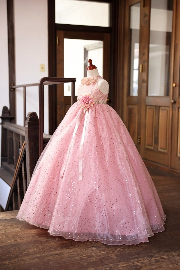 ロングドレスR-047 ピンク - 画像 (2)