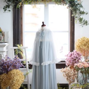 ロングドレスR-088　ブルー