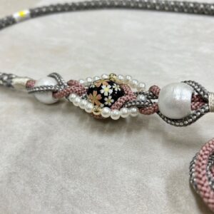 帯〆組みひもトンボ玉 TOJ-2409s