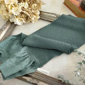 エバース絞り帯揚 ラフィネ別注カラー 正絹【残数限り】RT-EO23aくすみグリーン