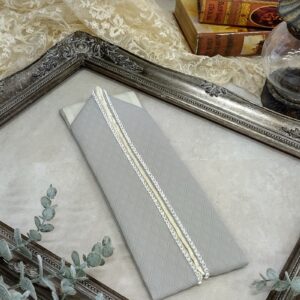 重衿【合繊】ラフィネオリジナルFB-B002ラインストン　グレー