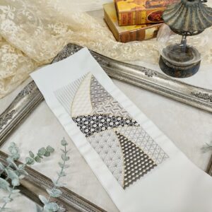 ししゅう半衿【ポリ合繊】シルエリー2023幾何学a