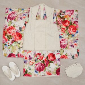 【特別現品】3歳女児被布セット No,「3歳-RTG2408-3f」