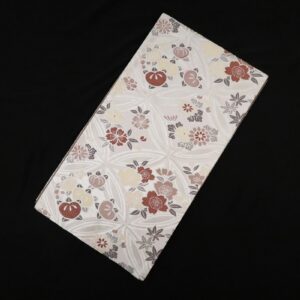 袋帯【正絹】振袖用 RO2409-MO04 シルバー