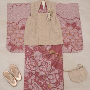 【特別現品】3歳女児被布セット No,「3歳-RTG2412-3d」