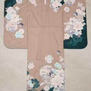 【受注品】しゃれっこ7歳四つ身No.「小雪-D」【ベージュ】