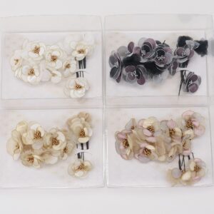 髪飾り大人用　4501　フラワーリング髪飾り-4色展開-