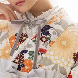 リボンレース半衿【ﾎﾟﾘ合繊】　ｂ03　-ｸﾞﾚｰﾘﾎﾞﾝ-ｹﾐｶﾙﾚｰｽ