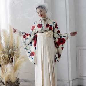 ラフィネモカ卒業袴 ラフィネモカ RH-76【クリーム白】