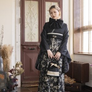 ラフィネモカ卒業袴 RH-80【黒】87cm/S