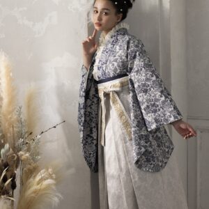 ラフィネモカ卒業袴 ラフィネモカ RH-78【白グレー】