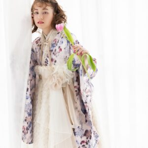 ラフィネモカ二尺袖/ドレス袴 マティエールRM-179/RH-102【シャンパンピンク/ホワイト】