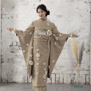 【アウトレット】合繊振袖ラフィネモカ GF-57 -フィオラ・ドール-