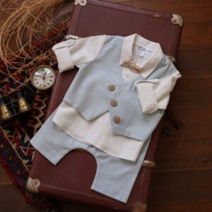 【現品80㎝】ベビーベストスーツ RTB-020 水色