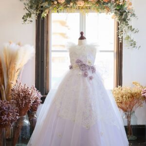 【現品120㎝】ロングドレスR-125　パープル