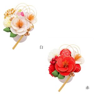 髪飾り大人用【陶器入】No8343　Uﾋﾟﾝ分かれﾀｲﾌﾟ