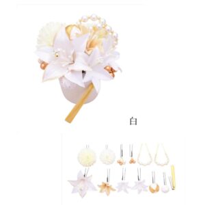 髪飾り大人用【陶器入】No8354　Uﾋﾟﾝ分かれﾀｲﾌﾟ