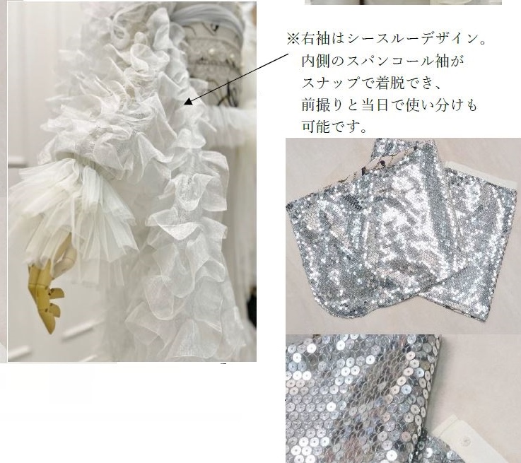 デザイン振袖 DK-001A 「リューサ・ローズ」-片袖シースルー・レースタイプ- - 画像 (45)