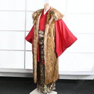 メンズファー-陣羽織ﾌｧｰｺｰﾄ- 【ゴールド】