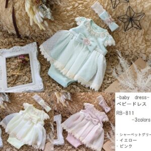ベビーロンパースドレスRB-811　3色展開