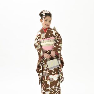 【現品限り】 花わらべ四つ身 「7歳 WK-2」