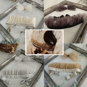 ラフィネモカオリジナル チュールプリーツ飾り -チュルチュルset-