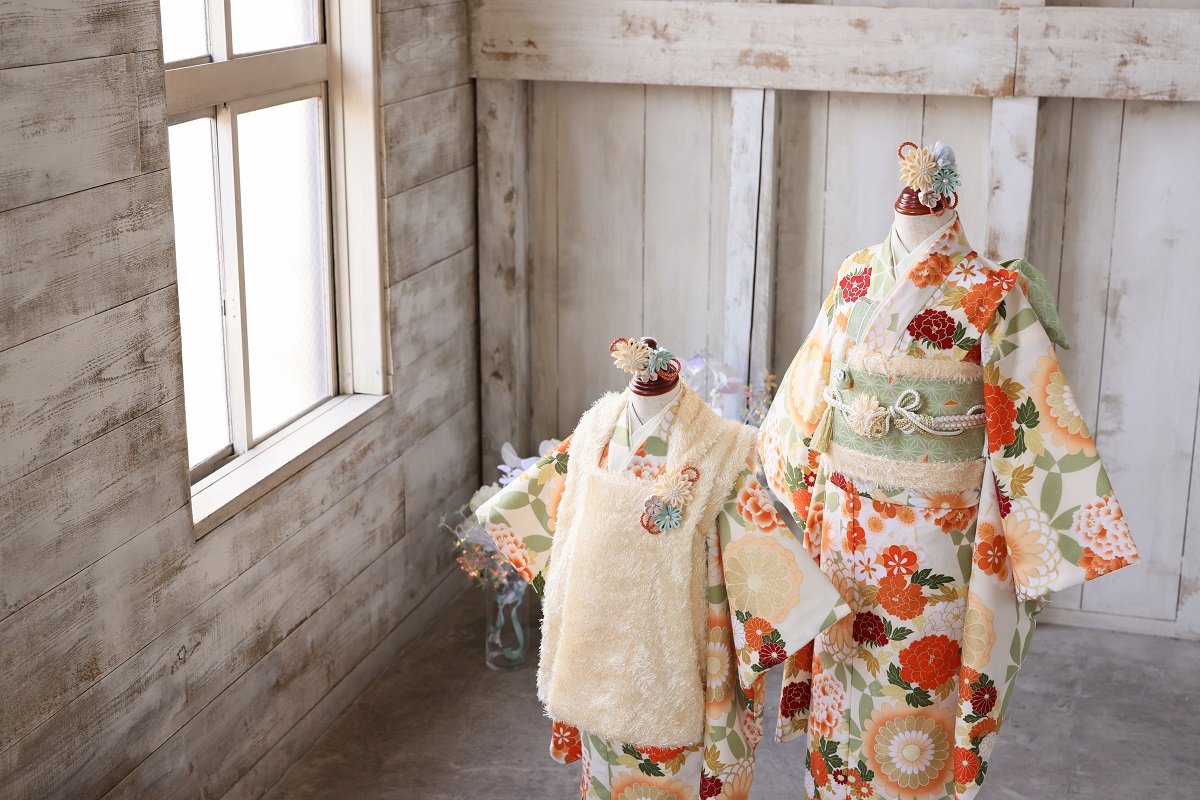 トラッド 7歳きもの RC800-A 　【ｸﾘｰﾑｵﾚﾝｼﾞ】 - 画像 (11)