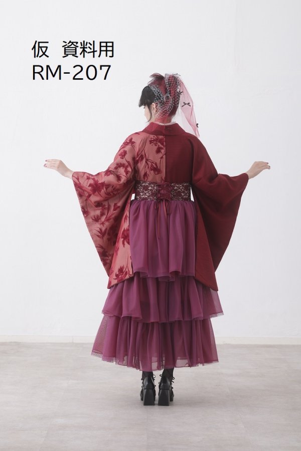 ﾗﾌｨﾈﾓｶ二尺袖/ﾄﾞﾚｽ袴　ロゼ・シルエットRM-207/RH-105【ﾎﾞﾙﾄﾞｰ/ﾎﾞﾙﾄﾞｰ】 - 画像 (3)