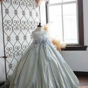 ロングドレスR-149　ミント