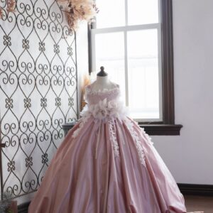 ロングドレスR-149　ピンク