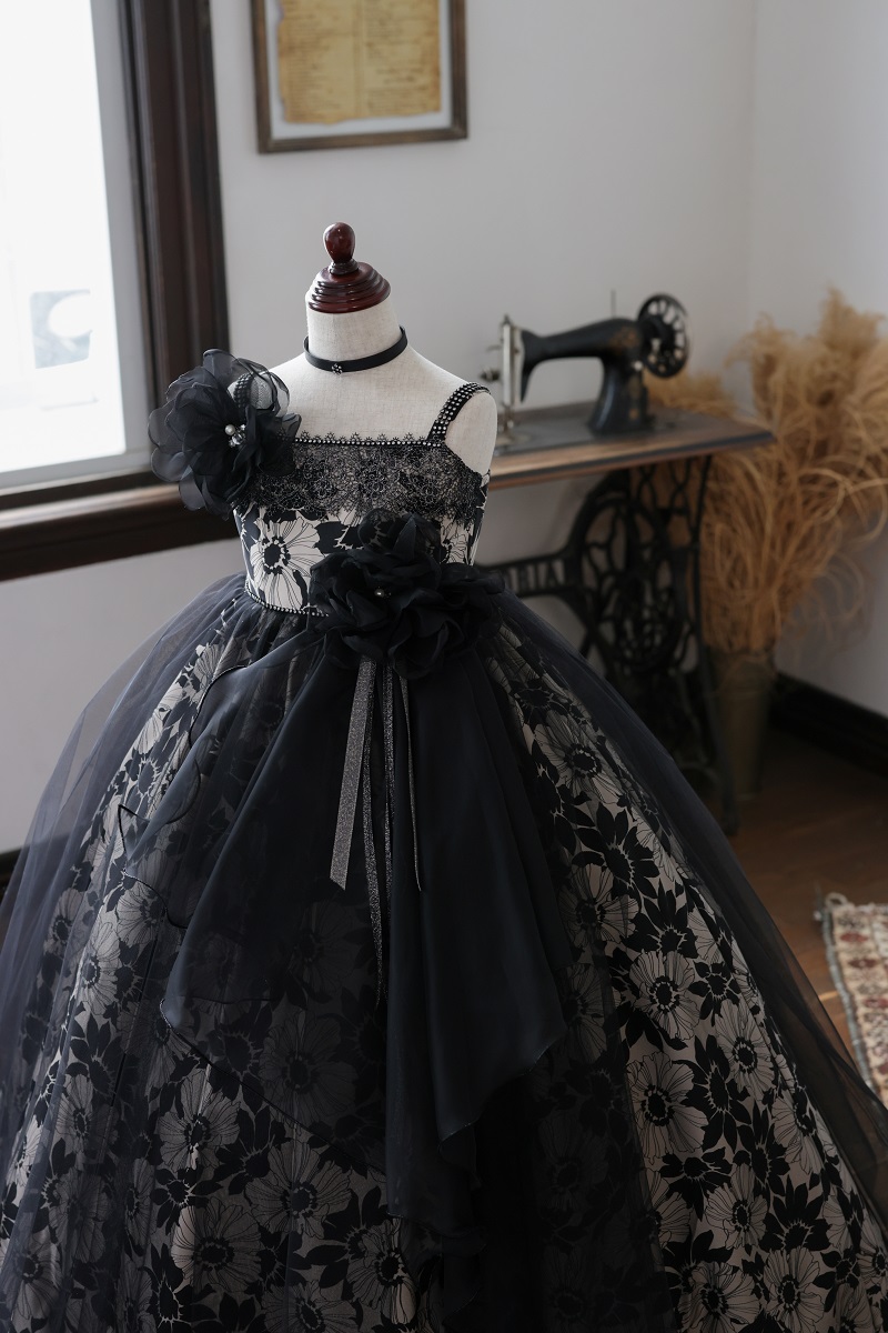 ロングドレスR-146 ブラック - 画像 (5)