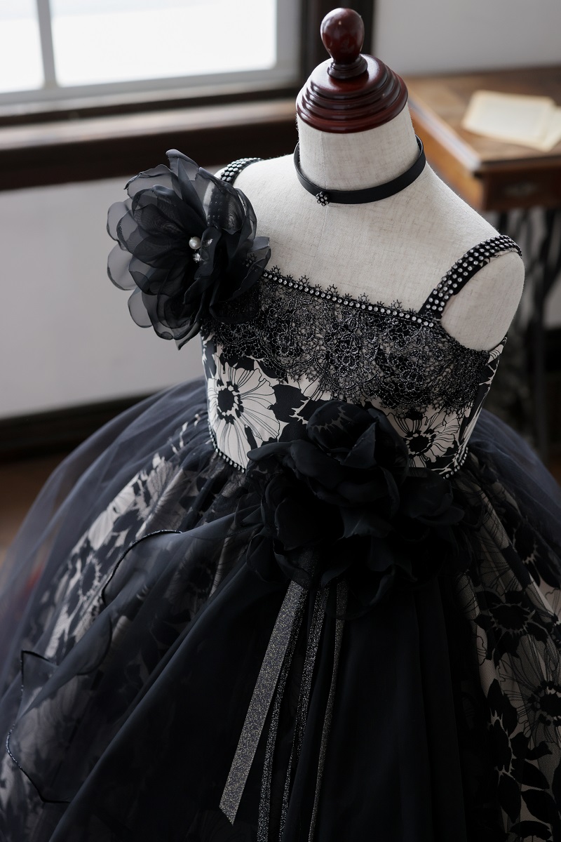 ロングドレスR-146 ブラック - 画像 (7)