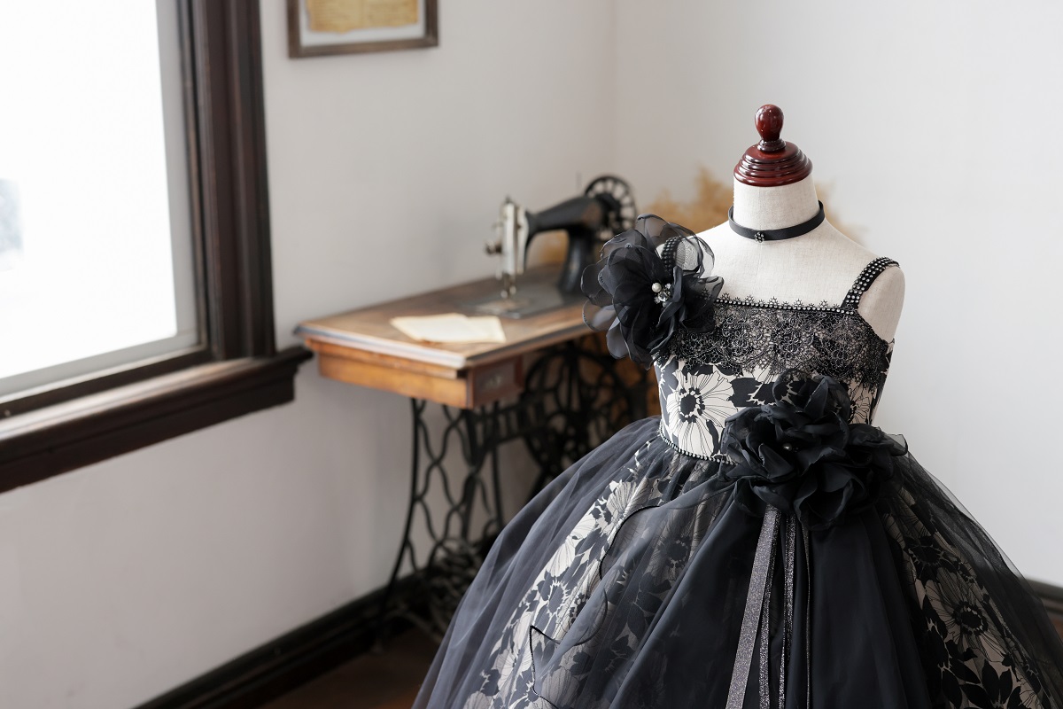 ロングドレスR-146 ブラック - 画像 (8)