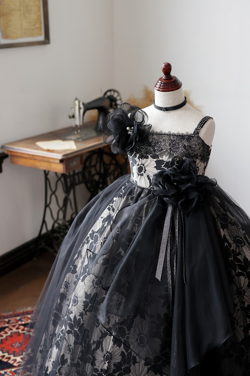 ロングドレスR-146 ブラック - 画像 (9)