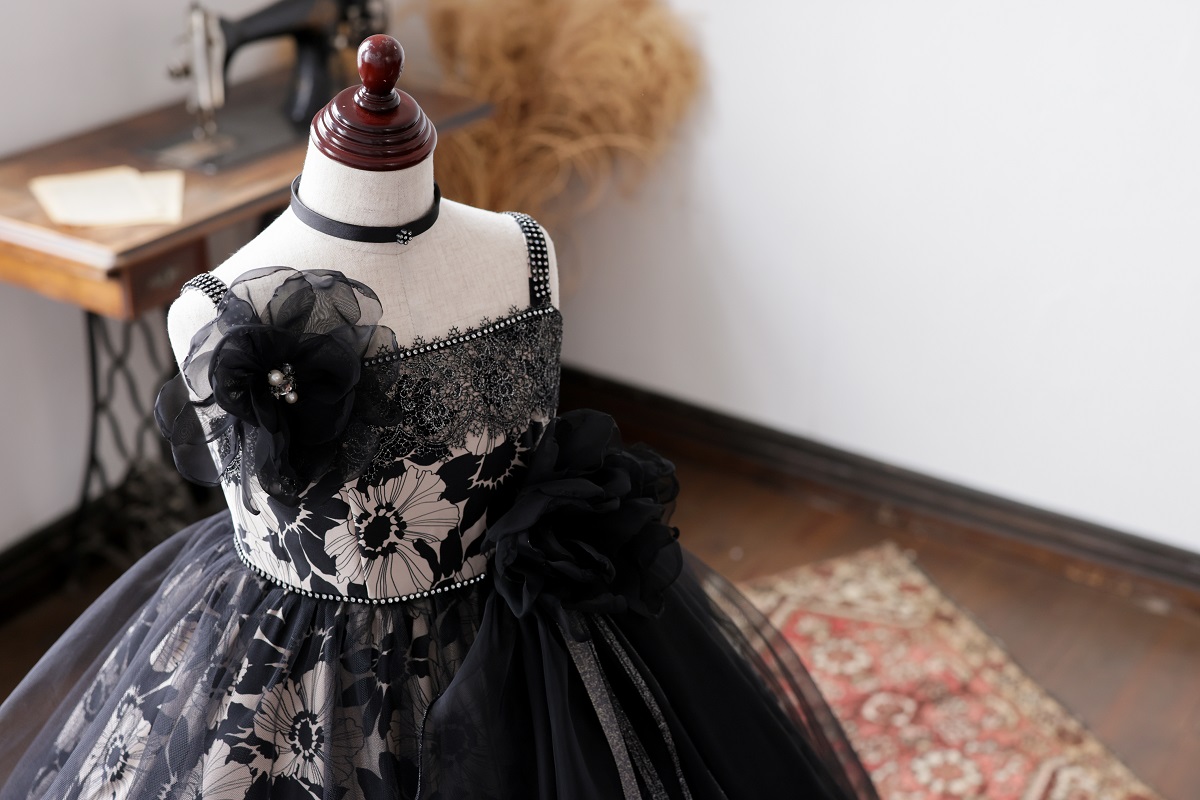 ロングドレスR-146 ブラック - 画像 (3)