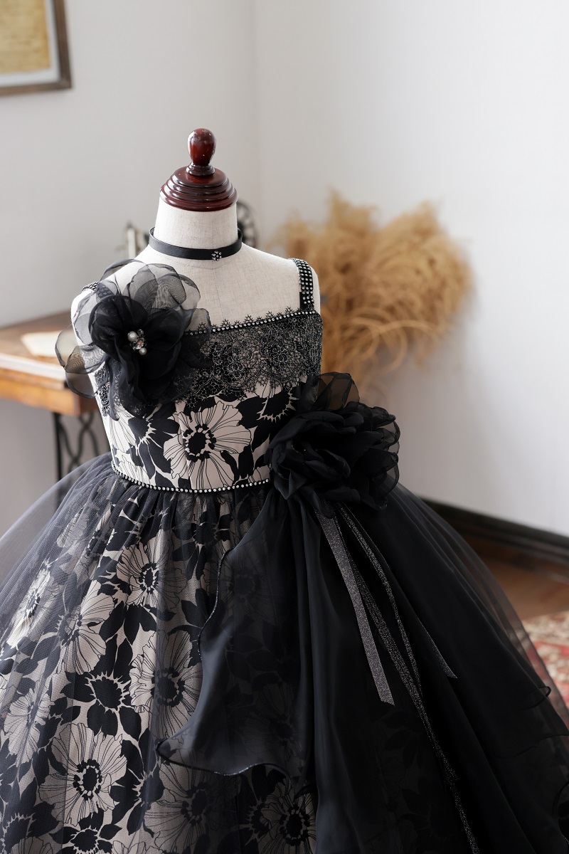 ロングドレスR-146 ブラック - 画像 (4)