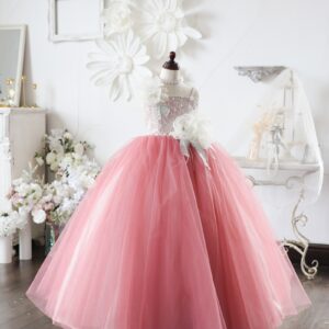 ロングドレスR-150　ピンク